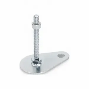 WINCO 42-80-1/2X13-100-A0-SK Leveling Foot Teardrop Shape, 1/2 Inch-13, 3.94 Inch Size Bolt Length, Steel Bolt | CR6DCU 805WU1