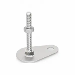 WINCO 43-50-1/2X13-75-D0-SK Leveling Foot Teardrop Shape, 1/2 Inch-13, 2.95 Inch Size Bolt Length, Stainless Steel | CR6DBK 805X41