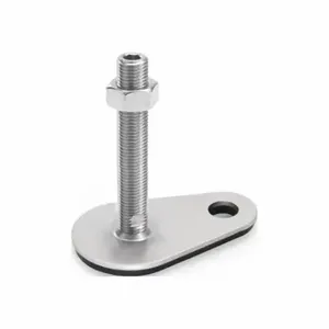 WINCO 43-80-5/8X11-150-D3-UK Leveling Foot Teardrop Shape, 5/8 Inch-11, 5.91 Inch Size Bolt Length, Plain | CR6DGF 805X93