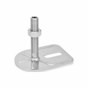 WINCO 43-80-5/8X11-75-E0-UK Leveling Foot Teardrop Shape, 5/8 Inch-11, 2.95 Inch Size Bolt Length, Stainless Steel | CR6DFT 805XC2