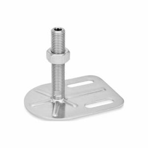 WINCO 43-80-5/8X11-100-G0-UK Leveling Foot Teardrop Shape, 5/8 Inch-11, 3.94 Inch Size Bolt Length, Stainless Steel | CR6DGA 805XD1