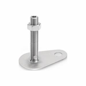 WINCO 43-80-3/4X10-100-D0-UK Leveling Foot Teardrop Shape, 3/4 Inch-10, 3.94 Inch Size Bolt Length, Stainless Steel | CR6DDC 805X84