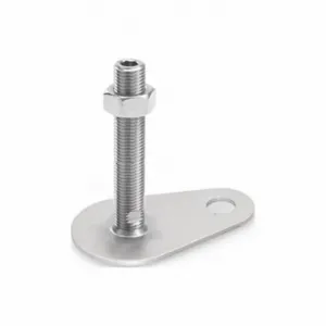 WINCO 43-80-5/8X11-100-D0-UK Leveling Foot Teardrop Shape, 5/8 Inch-11, 3.94 Inch Size Bolt Length, Stainless Steel | CR6DGL 805X82