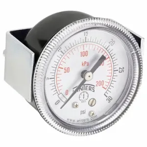 WINTERS INSTRUMENTS P9U901402UC Panel-Mount Pressure Gauge, U-Clamp, 0 To 30 PSI, 2 Inch Dial, 1/8 Inch Npt Male | CV3RZZ 491G04