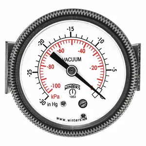 WINTERS INSTRUMENTS P9U901428UC Vacuum Gauge, -30 In To 0 Inch Hg Range, 1/4 MNPT, +/-2-1-2% Gauge Accuracy | CH6RAC 491D49