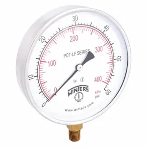 WINTERS INSTRUMENTS PCT322LF Gauge Pressure 0 to 60 psi 4-1/2 Inch | AG9HFZ 20JN16