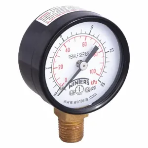 WINTERS INSTRUMENTS PEM136LF Gauge Pressure 2 Inch 0 to 15 psi | AH7HFW 36TV59