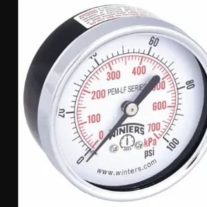 WINTERS INSTRUMENTS PEM1439LF Gauge Pressure 2-1/2 Inch 0 to 100 psi | AH7HHC 36TV88