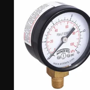 WINTERS INSTRUMENTS PEM196LF Gauge Pressure 2 Inch | AH7HHH 36TV93