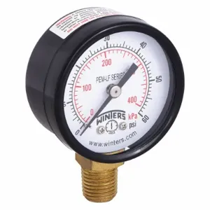 WINTERS INSTRUMENTS PEM201LF Gauge Pressure 0 to 60 psi 2 inch | AG9HGE 20JN21