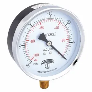 WINTERS INSTRUMENTS PEM220LF Gauge Pressure 30 inch Hg Vac/kPa 4 inch | AG9HGT 20JN33