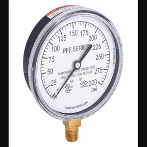 WINTERS INSTRUMENTS PFE3933R1 Pressure Gauge Sprinkler for Water Media | AH8KRM 38VL11