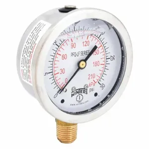 WINTERS INSTRUMENTS PFQ802LF Gauge Pressure 2-1/2 Inch 0 to 30 psi | AH7HJL 36TW20