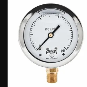 WINTERS INSTRUMENTS PFQ812R1 Qual Ss/Br Gauge 2.5 Inch 1/4Lm 5000Psi | CQ8YRF 65MG72