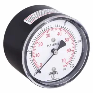 WINTERS INSTRUMENTS PLP345 Low Pressure Gauge, Natural Gas & Other Gases, 0 To 10 PSI, 2 1/2 Inch Dial | CV3RZF 48WL82