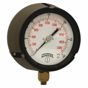 WINTERS INSTRUMENTS PPC5087-G-SG. Pressure Gauge, 0 To 300 Psi Range, 1/4 MNPT, +/-0.5% Gauge Accuracy | CH6RFB 491D21