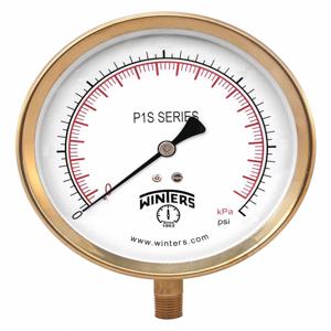 WINTERS INSTRUMENTS P1S426-ALT Manometer, 0 bis 600 Fuß. Wc-Bereich, 1/4 MNPT, +/-1 % Manometergenauigkeit | CH6QUN 491C83