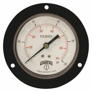 WINTERS INSTRUMENTS P1S564 Pressure Gauge, 0 To 100 Psi Range, 1/4 MNPT, +/-1% Gauge Accuracy | CH6QUT 491G20