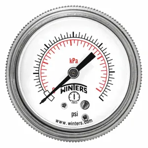 WINTERS INSTRUMENTS P9S901463 Pressure Gauge, 0 To 600 Psi Range, 1/4 MNPT, +/-2-1-2% Gauge Accuracy | CH6RAA 491F32