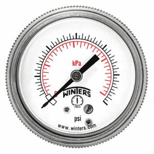 WINTERS INSTRUMENTS P9S901462 Process Pressure Gauge, 0 To 400 Psi, 3 1/2 Inch Dial, 1/4 Inch Npt Male | CV3TCN 491F31