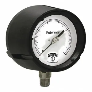 WINTERS INSTRUMENTS PAL6088ALT-STAT Pressure Gauge, 0 To 460 Ft Wc Range, 1/4 Inch MNPT, +/-0.5% Gauge Accuracy | CH6RBF 491C96