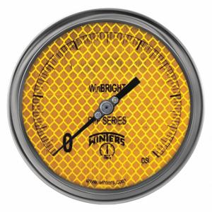 WINTERS INSTRUMENTS PFP608WBYG Industrie-Manometer, 0 bis 600 PSI, flüssigkeitsgefüllt | CV3RWZ 489G49