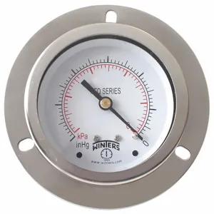 WINTERS INSTRUMENTS PFQ903-DRY-25FF Pressure Gauge, 0 To 60 Psi Range, 1/4 Inch MNPT, +/-1.5% Gauge Accuracy | CH6RDF 491F85