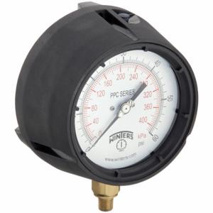 WINTERINSTRUMENTE PPC5083-SG. Prozessmanometer, 0 bis 60 Psi, weiß, 4 1/2 Zoll Durchmesser, vor Ort befüllbar | CV3TDA 491D11