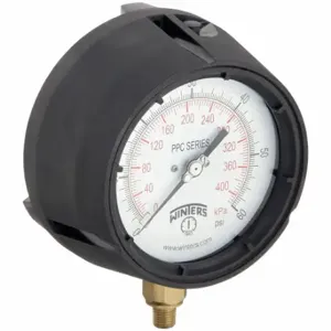 WINTERS INSTRUMENTS PPC5083-SG. Process Pressure Gauge, 0 To 60 Psi, White, 4 1/2 Inch DiaL, Field-Fillable | CV3TDA 491D11