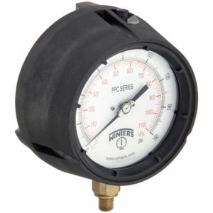 WINTERINSTRUMENTE PPC5085-SG. Prozessmanometer, 0 bis 160 Psi, weiß, 4 1/2 Zoll Durchmesser, vor Ort befüllbar | CV3TBT 491D13