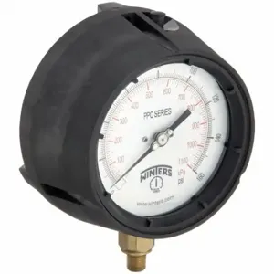 WINTERS INSTRUMENTS PPC5085-SG. Process Pressure Gauge, 0 To 160 Psi, White, 4 1/2 Inch DiaL, Field-Fillable | CV3TBT 491D13