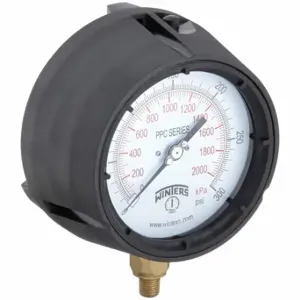 WINTERS INSTRUMENTS PPC5087-SG. Process Pressure Gauge, 0 To 300 Psi, White, 4 1/2 Inch DiaL, Field-Fillable | CV3TCL 491D15