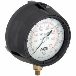 WINTERS INSTRUMENTS PPC5098-G-SG. Process Pressure Gauge, 0 To 60 Psi, White, 4 1/2 Inch DiaL, Liquid-Filled | CV3THG 491D31