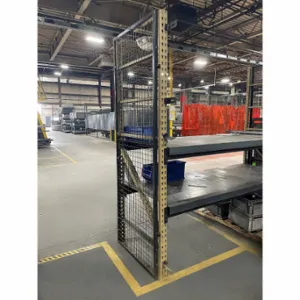 WIRECRAFTERS BACK488S Aisle Guard Side Panel, 1 Bays, 45 Inch X 1 1/4 Inch X 96 Inch Size, 10 Ga, Steel | CV3TXF 38XX96