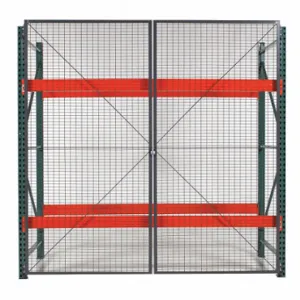 WIRECRAFTERS RDH128 Door Kit, 1 Bays, 144 Inch X 1 1/4 Inch X 96 Inch, 10 Ga, Steel, Powder Coated, Gray | CV3TRJ 38XX91