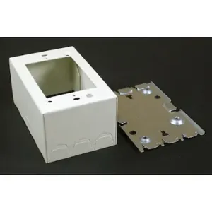 WIREMOLD 5744WH Extra Deep Box Fitting, Steel, White | CV3UBL 26X825