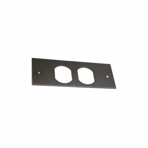 WIREMOLD OFR47-D Duplex Faceplate Fitting, Ofr, Steel, Black | CV4LVJ 40JZ84