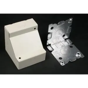 WIREMOLD V5719 Corner Box Fitting, 500/700, Steel, Ivory | CV3UAW 26X810