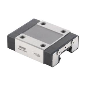 WON M12NUUG0 Mini Bearing Block, Full Ball Recirculating, Rectangular, End Seal, Stainless Steel | CV7CKW