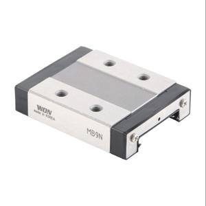 WON MB9NUUG0 Wide Mini Bearing Block, Full Ball Recirculating, Rectangular, End Seal, Stainless Steel | CV7CLG