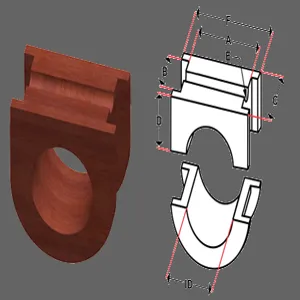 WOODEX BEARINGS WX3000-216 Screw Conveyor Hanger Bearing, 3 x 4 1/2 x 2 1/8 Inch Size | CJ8QQF