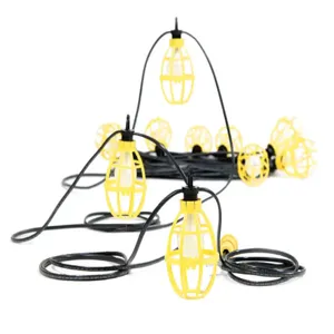 WOODHEAD 1301110024 Yellow String Light, 150W, 12/2 TC2, With 2.43m Lead, 30.48m | CH2ZMK 302SRL