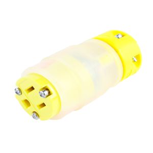 WOODHEAD 1301410033 Ground Fault Monitoring Connector, 2 Pole/3 Wire, 125V | CH2RGE 1547GCM