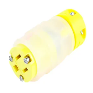 WOODHEAD 1301410033 Ground Fault Monitoring Connector, 2 Pole/3 Wire, 125V | CH2RGE 1547GCM