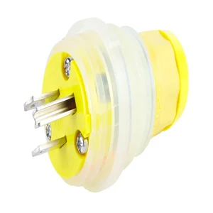 WOODHEAD 1301460035 Ground Fault Monitoring Plug 2 Pole/3 Wire, 125V, Silicone | CH2DDC 14W47EZ