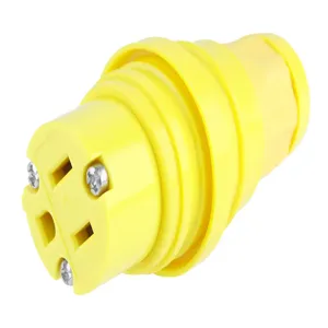 WOODHEAD 1301460065 Connector, 2 Pole/3 Wire, 125V, Silicone Husk | CH2REQ 15W47MB