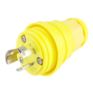 WOODHEAD 1301460078 Plug With Locking Blade, 3 Pole/3 Wire, Body Size F2, Silicone Husk | CH2FHE 24W07