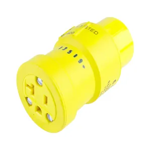 WOODHEAD 1301510022 Adapter, Receptacle, Female End, 20A/125V, Pins Plug, Male End, 20A/125V | CH2UUU 1733