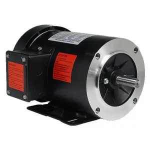 WORLDWIDE ELECTRIC NAT12-18-56CB Motor, 0.5 HP, 1800 RPM, 208-230/460V, 56C Frame, C-Face with Removable Base | CJ8QXA