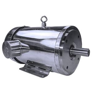 WORLDWIDE ELECTRIC SSPE1-18-56C Motor, 1 HP, 1800 RPM, 208-230/460V, 56C Frame, C-Face with Feet, Stainless Steel | CJ8RLH